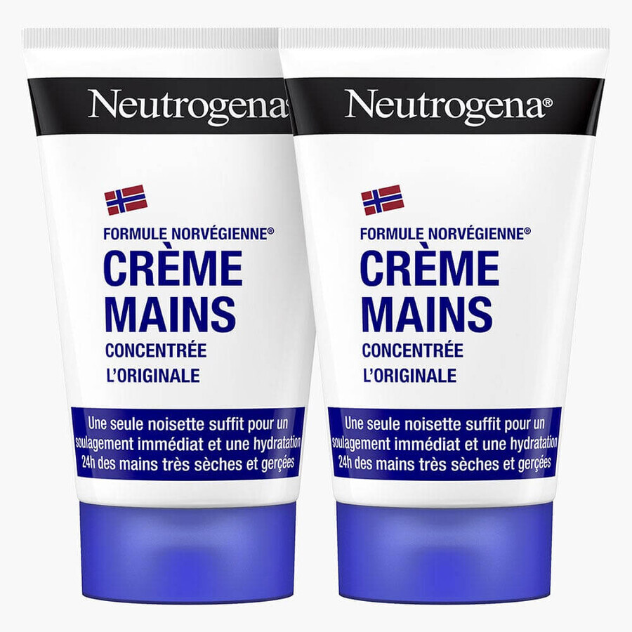 Neutrogena Concentrated Moisturizing Hand Cream Dry Skin 2X50ml