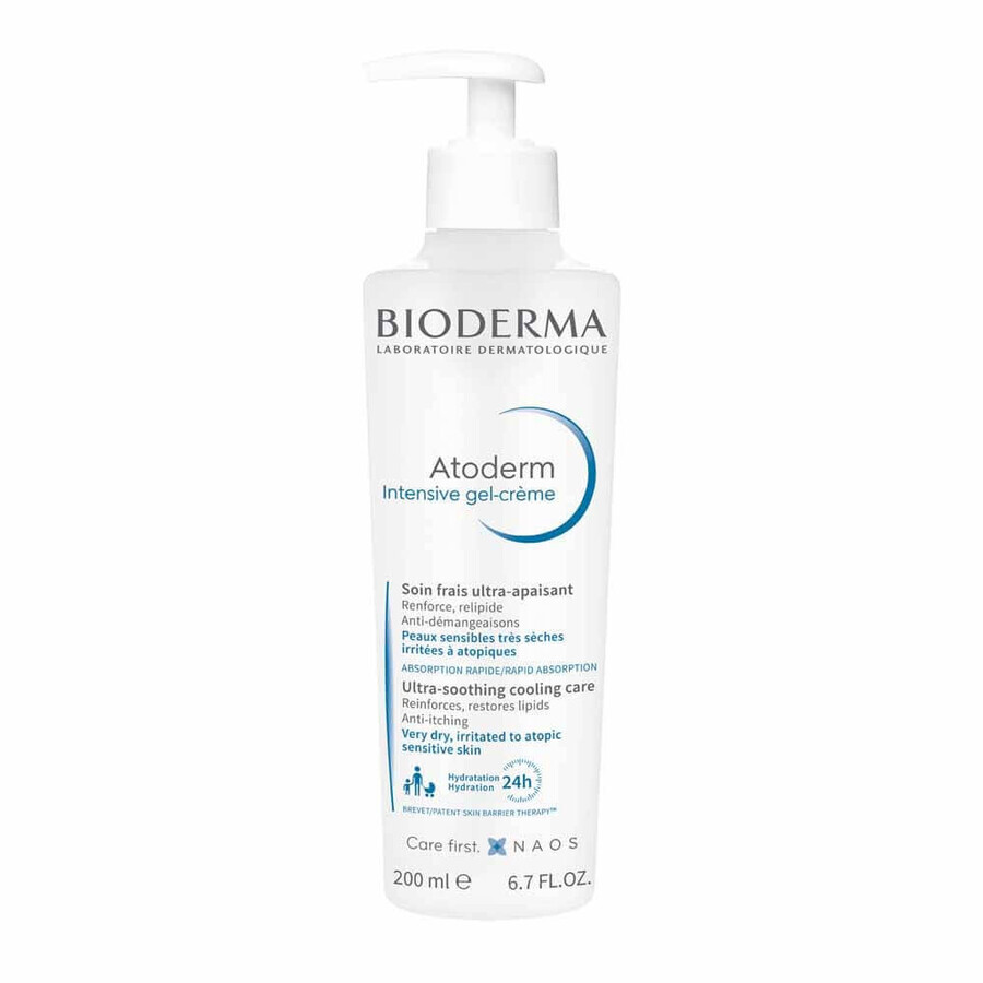 Shop Bioderma Atoderm Gel-Creme Intensiv Ultra-beruhigende Frischebehandlung Intensiv Peaux Sensibles Visage et Corps 200ml Bioderma Atoderm Gel-Creme Intensiv Ultra-beruhigende Frischebehandlung Intensiv Peaux Sensibles Visage et Corps 200ml