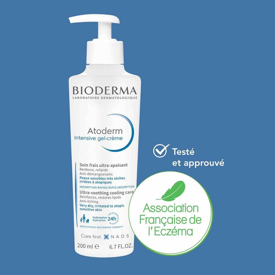 Bioderma Atoderm Gel-Creme Intensiv Ultra-beruhigende Frischebehandlung Intensiv Peaux Sensibles Visage et Corps 200ml Bioderma Atoderm Gel-Creme Intensiv Ultra-beruhigende Frischebehandlung Intensiv Peaux Sensibles Visage et Corps 200ml