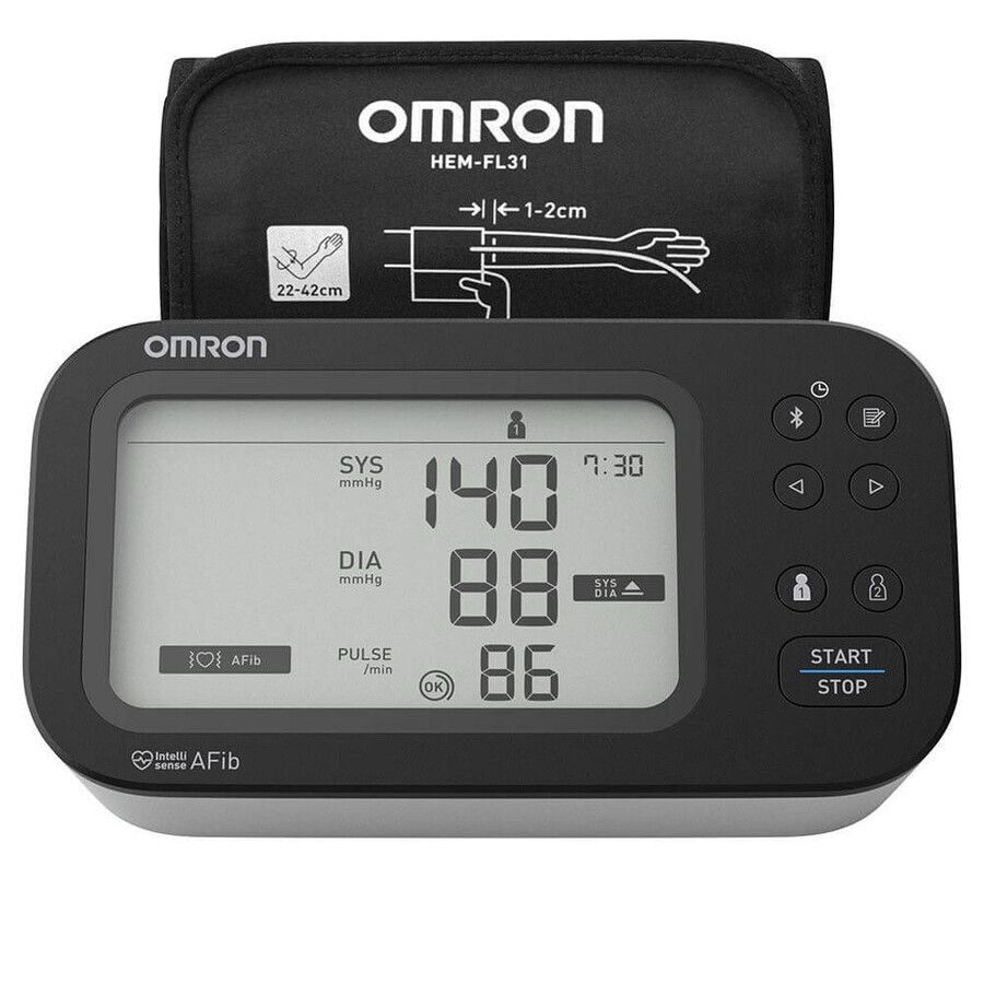Omron Misuratore di pressione M7 Intelli IT AFib per la parte superiore del braccio
