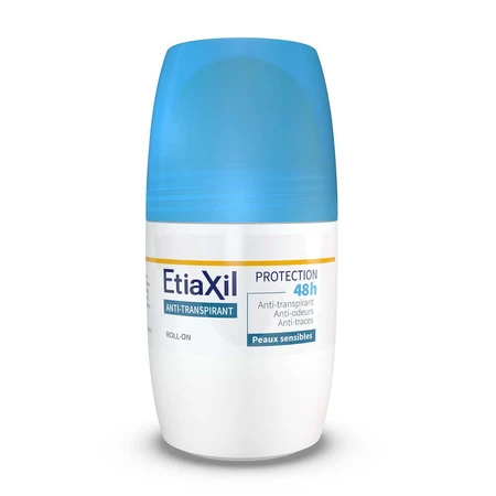 Etiaxil Anti-Transpirant Deodorant Roll-On 48h Protect Mäßiges Schwitzen Empfindliche Haut 2x50ml