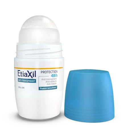 Etiaxil Anti-Transpirant Deodorant Roll-On 48h Protect Mäßiges Schwitzen Empfindliche Haut 2x50ml