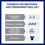 Etiaxil Anti-transpirant Deodorant Roll-On 48h Beschermen Matige transpiratie Gevoelige huid 2x50ml Etiaxil Anti-transpirant Deodorant Roll-On 48h Beschermen Matige transpiratie Gevoelige huid 2x50ml