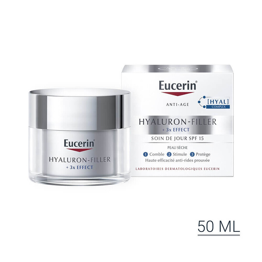 Eucerin Hyaluron-Filler + 3x Effect Crema Giorno Anti-età SPF15 50ml