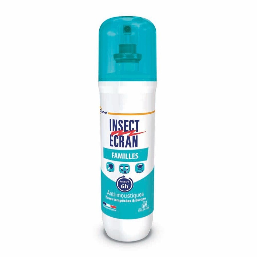 Insect Ecran Skin Repelente de Mosquitos familia zonas templadas para adultos y niños 100ml