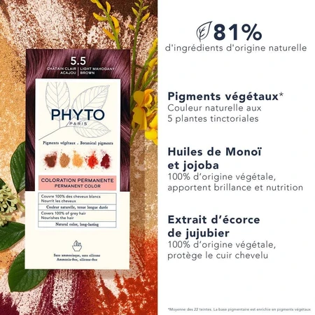 Phyto Phytocolor Coloración Permanente con Pigmentos Vegetales