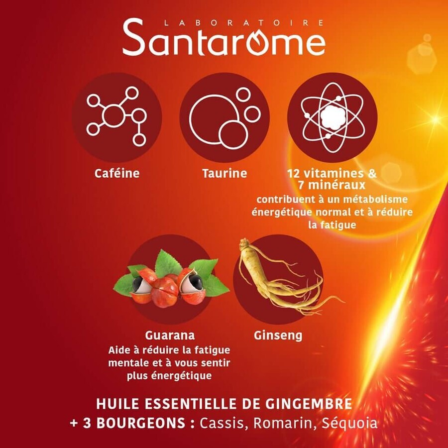 Santarome Vita'max Caffeine and Taurine Boost anti-fatigue 30 tablets