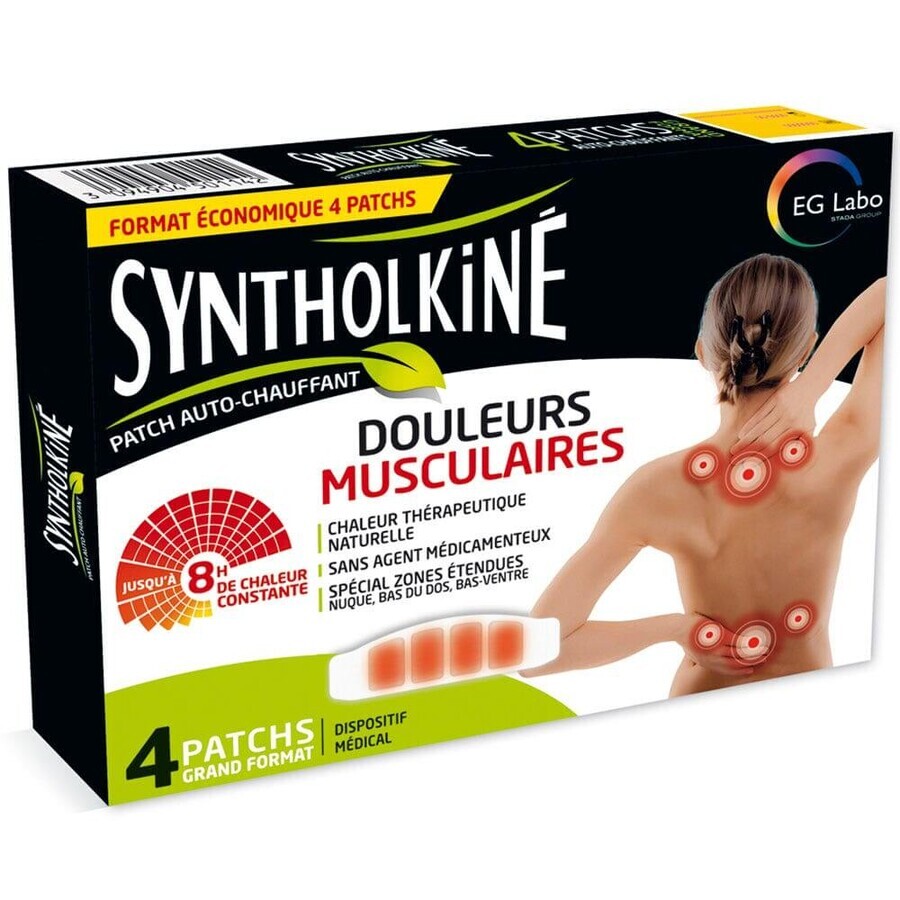 EG Labo SyntholKiné Syntholkine 8-Stunden-Wärmepflaster Muskelschmerzen 4 Stk.