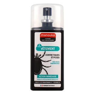 Manouka Vlooien- en Teken Spray voor kleding Onmiddellijke werking 75ml
