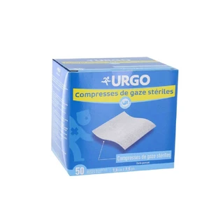 Urgo Sterile Hydrophil Gauze Tablets 7.5 cmx7.5 cm Box of 50