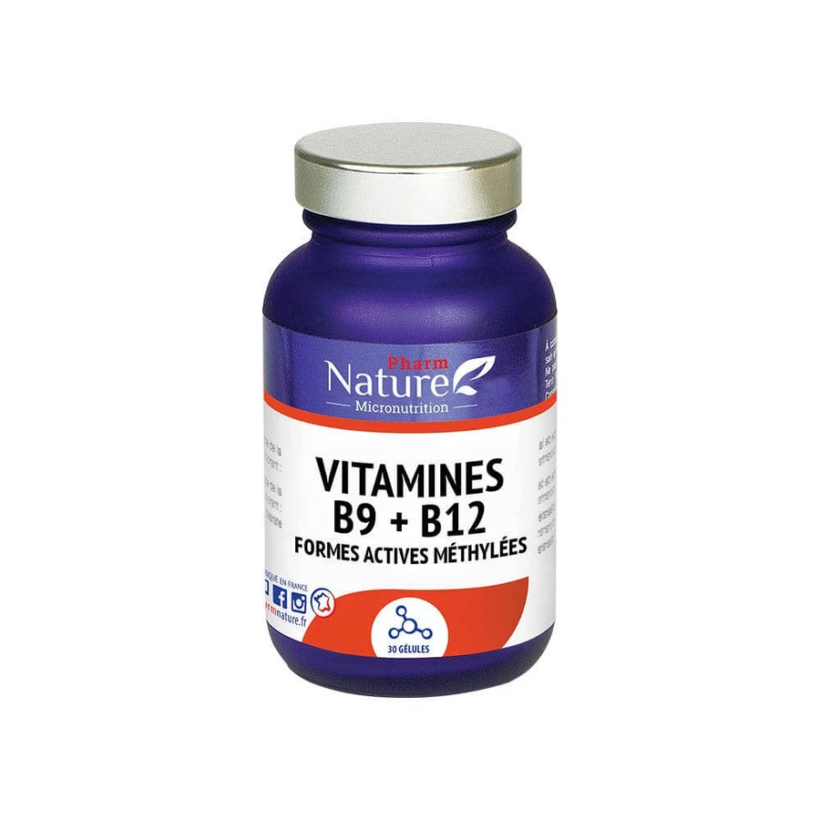 Pharm Nature Micronutrición Vitaminas B9 + B12 30 cápsulas