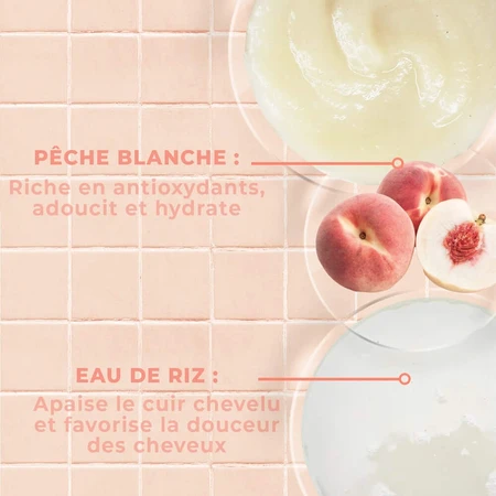 Energie Fruit 2-in-1 Masker Witte Perzik en Rijstwater Bio Fijn Haar 300 ml
