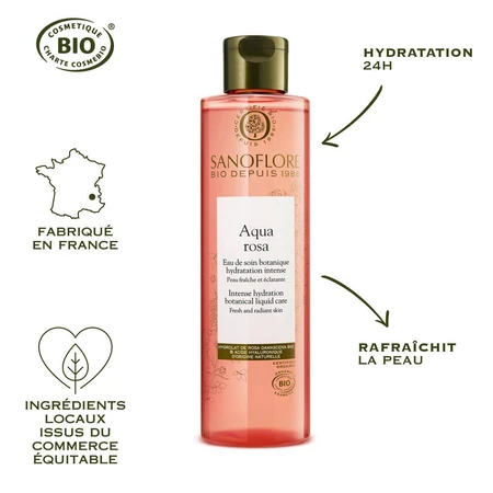 Sanoflore Rosa Fresca Gezichtslotion Damast Roos Bio Botanische Essentie 200ml