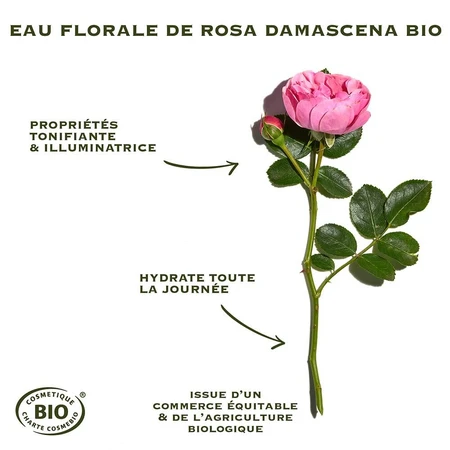 Sanoflore Rosa Fresca Gezichtslotion Damast Roos Bio Botanische Essentie 200ml