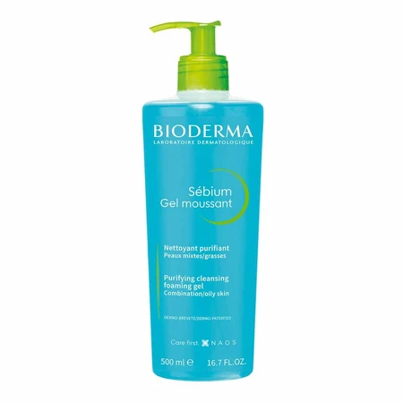 Bioderma Sebium Cleansing and Purifying Gel Combination or Oily Skin 500ml