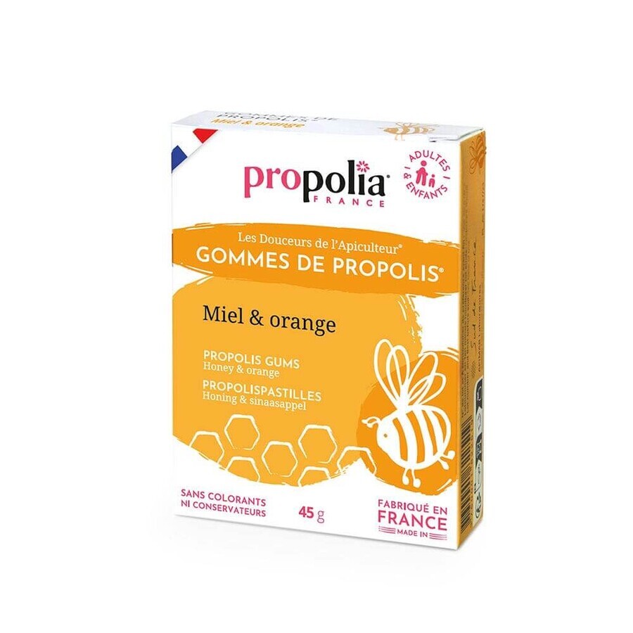 Propolia Gum with Orange Honey and Propolis 45g