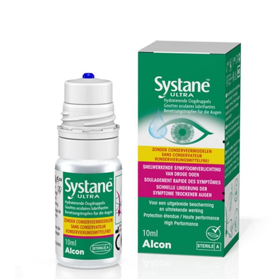 Alcon Systane Gouttes Oculaires Lubrifiantes Ultra 10ml