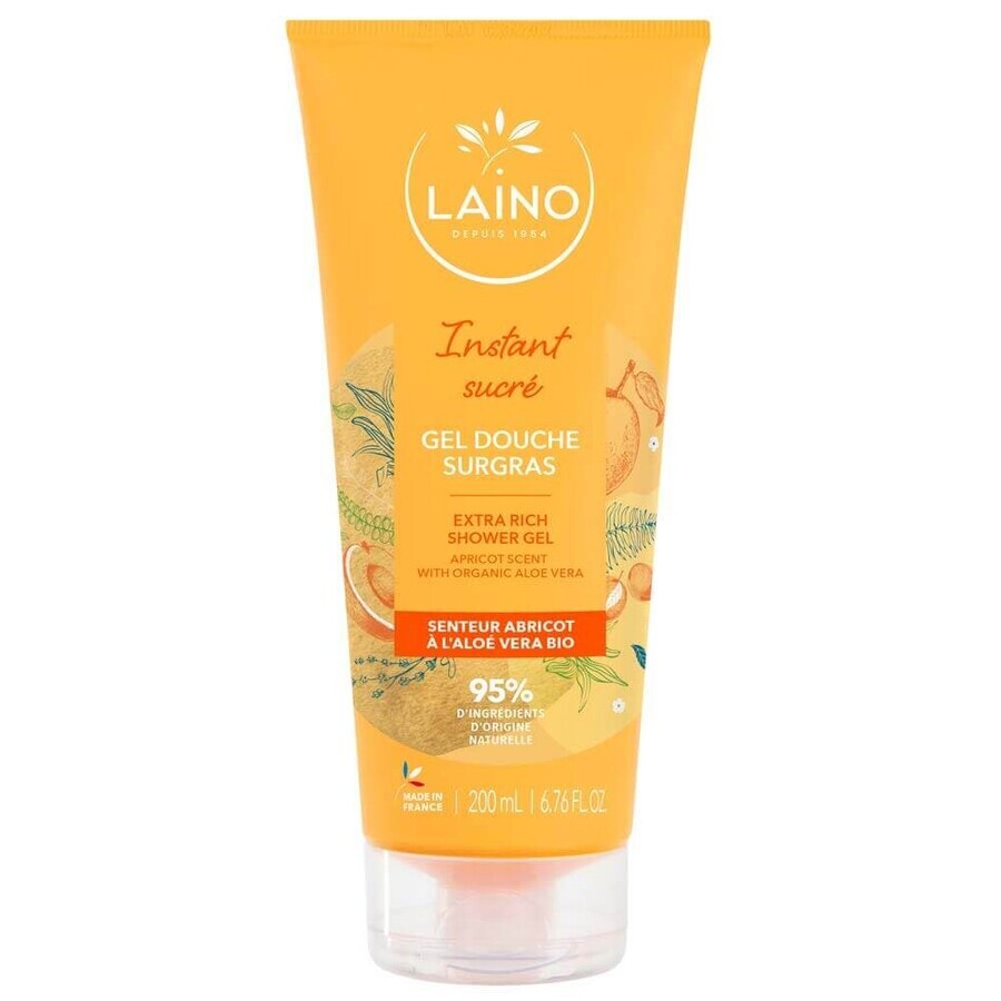 Boutique Laino Gel Douche Sugras Hydratant A L'aloe Vera Bio Abricot 200ml Laino Gel Douche Sugras Hydratant A L'aloe Vera Bio Abricot 200ml