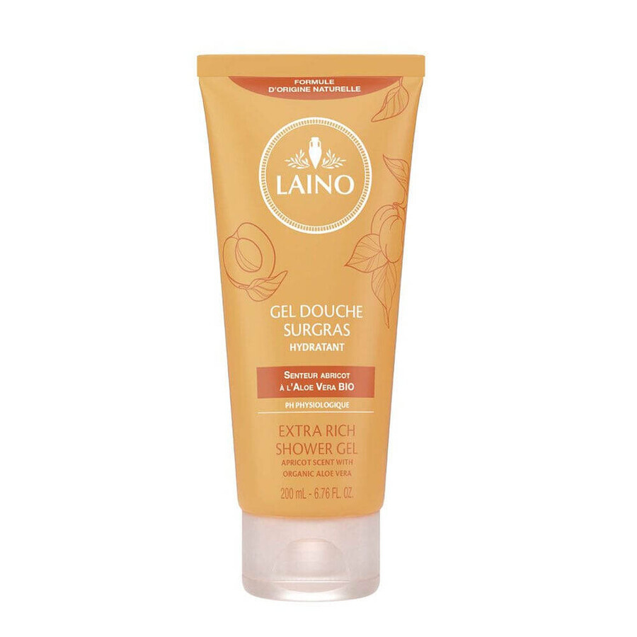 Laino Gel Douche Sugras Hydratant A L'aloe Vera Bio Abricot 200ml Laino Gel Douche Sugras Hydratant A L'aloe Vera Bio Abricot 200ml