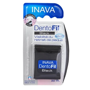 Inava Dentofil Black Fil Fin Cire Dentaire 50m