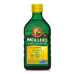 Moller'S Omega-3 aceite de hígado de bacalao líquido, aroma natural de limón 250 ml Moller'S Omega-3 aceite de hígado de bacalao líquido, aroma natural de limón 250 ml