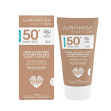 Alphanova Organic Sun Wasserfeste Gesichtssonnencreme Spf50+ Gold Monoi Parfüm 50g