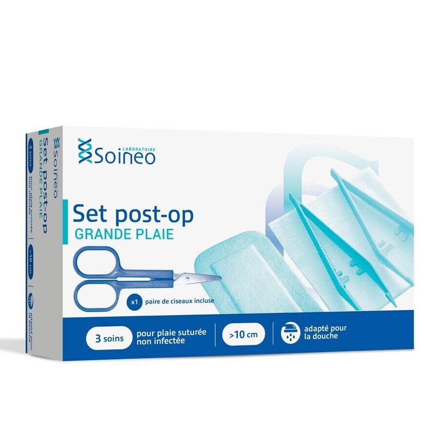 Shop Soineo Post-operatives Set für große Wunden x3 Soineo Post-operatives Set für große Wunden x3