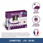 Ceva Vectra Spot-on Solution for Dog >10-25kg 3 pipettes