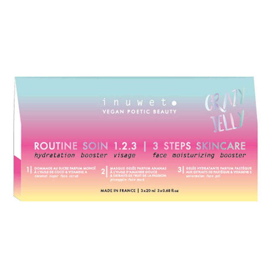 Buy Inuwet Crazy Jelly Moisture Beauty Routine Travel Kit Made in France 3x20ml Inuwet Crazy Jelly Moisture Beauty Routine Travel Kit Made in France 3x20ml
