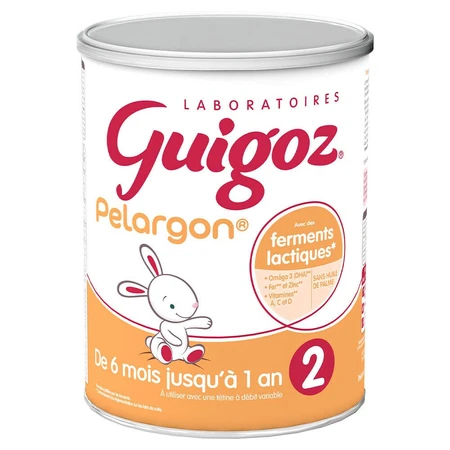 Guigoz Pelargon Lait En Poudre 2 De 6 à 12 Mois 780g