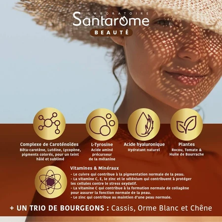 Santarome Sublime Soleil 2en1 Sublime Sole 2en1 30 Santarome Sole 2en1 Autobronceador y Protector Solar 30 Comprimidos
