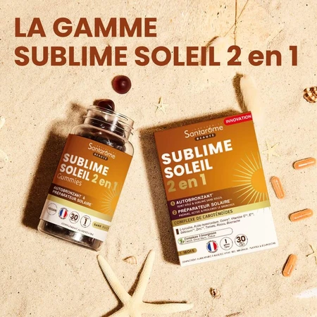 Santarome Sublime Soleil 2en1 Sublime Sole 2en1 30 Santarome Sole 2en1 Autobronceador y Protector Solar 30 Comprimidos