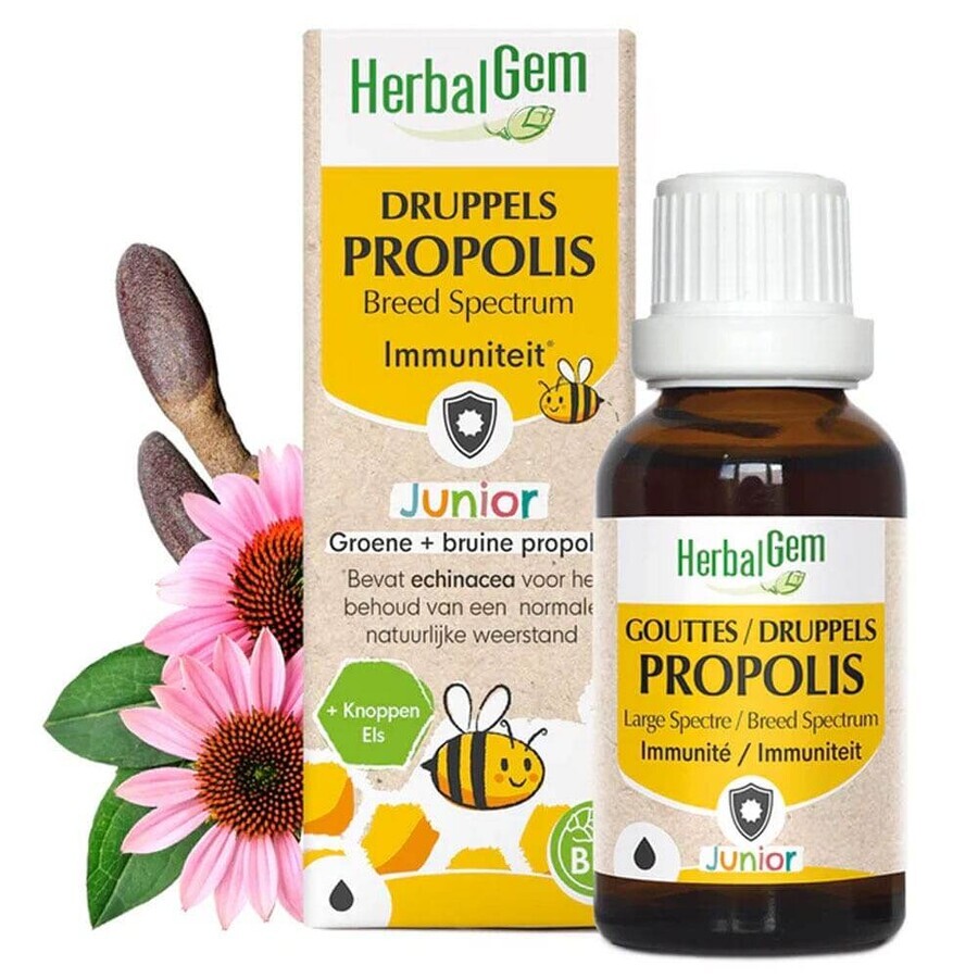 Herbalgem Propolis Gocce per la gola Junior Bio 15ml
