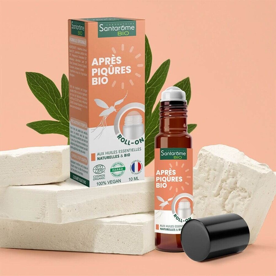 Santarome Roll-On Organic Aftershave Met Essentiële Oliën 10ml