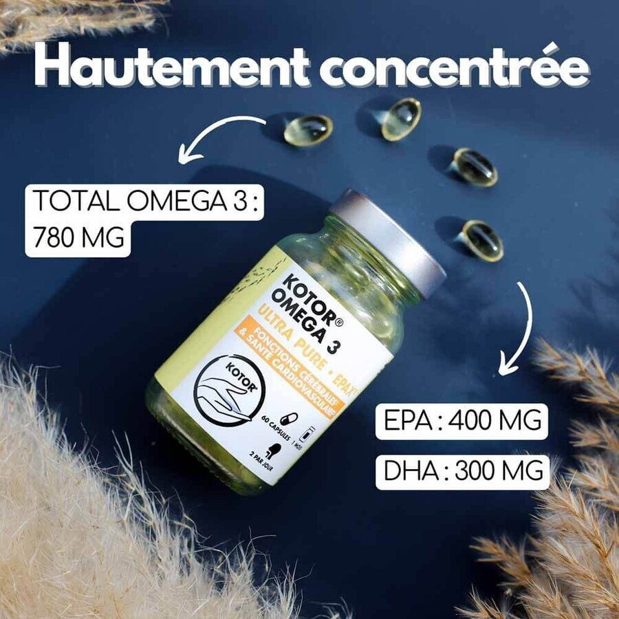 Kotor Pharma Omega 3 Epax Funzione cerebrale e salute cardiovascolare 60 capsule