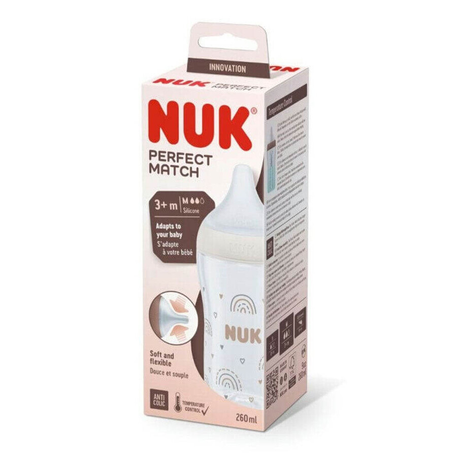 Nuk Perfect Match Biberon 3 Mois et Plus 260ml