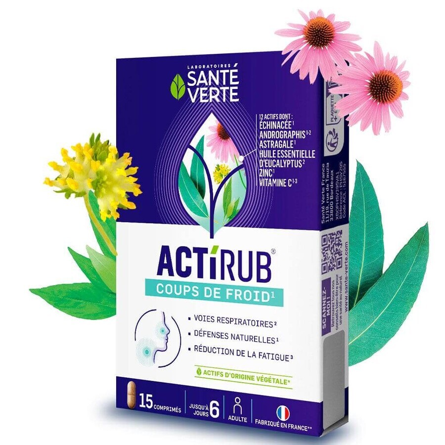 Sante Verte ActiRub Cold Shots 15 Tablets