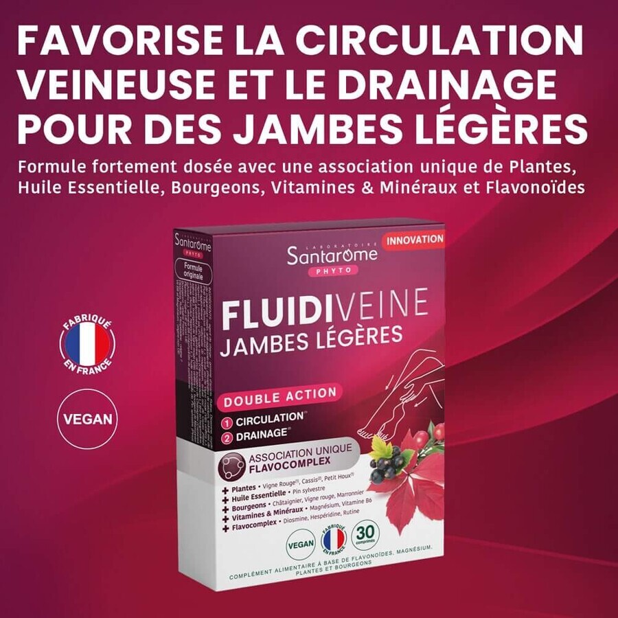 Santarome Fluidiveine Light Legs Triple Action 30 Tablets Santarome Light Legs Triple Action 30 Tablets