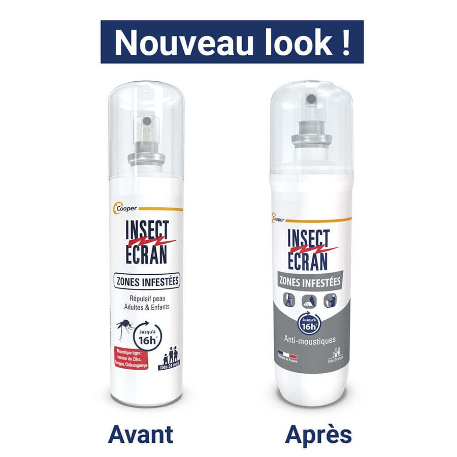 Insect Ecran Repellente per zanzare zone infestate da 24 mesi fino a 16 ore 100ml