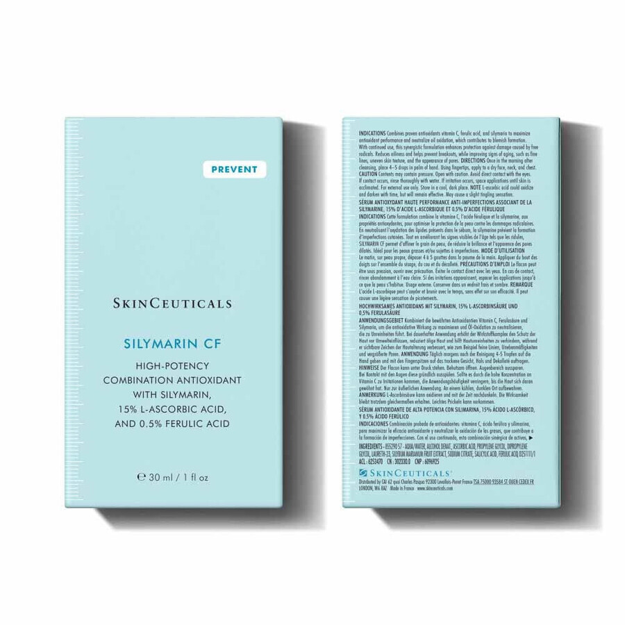 Skinceuticals Silymarin CF Anti-Unvollkommenheit Gesichtsserum 30ml