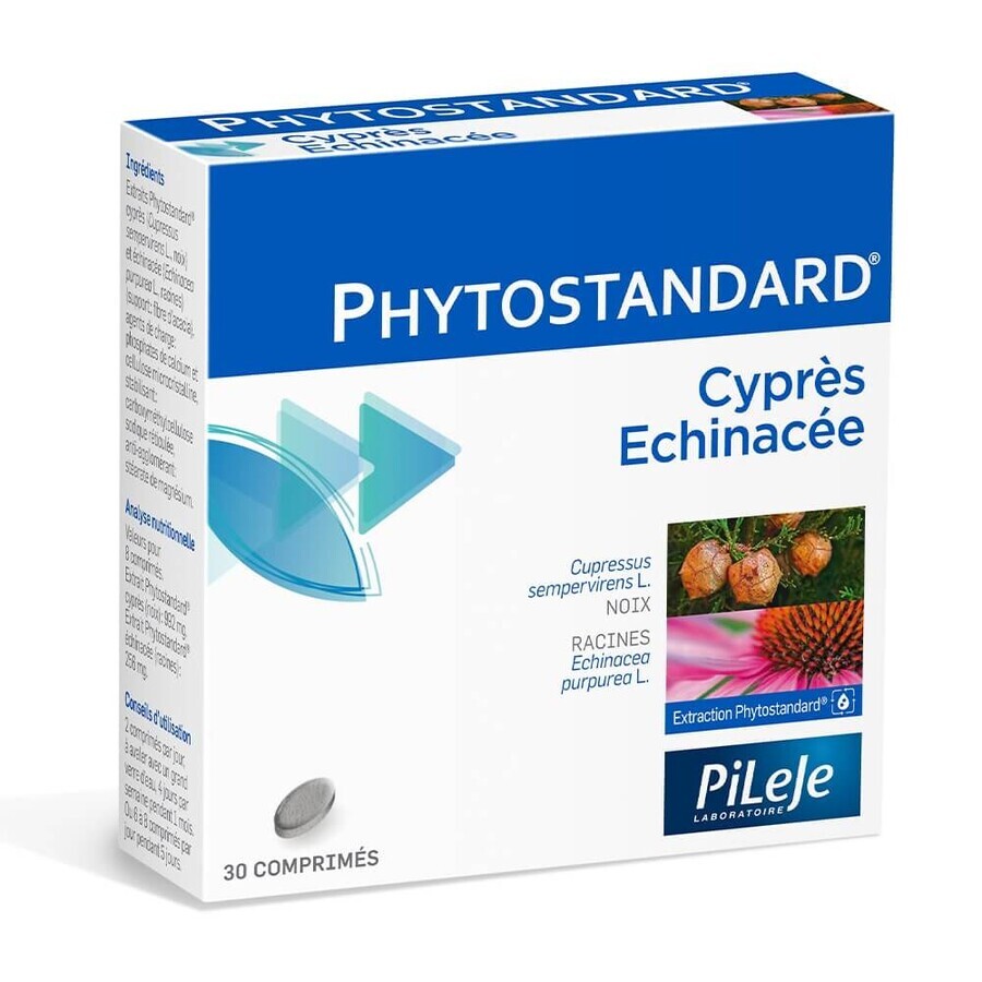 Buy Pileje Phytostandard Phytostandard Cypress and Echinacea 30 Tablets 30 comprimés Pileje Phytostandard Phytostandard Cypress and Echinacea 30 Tablets 30 comprimés