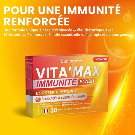 Santarome Vita'max Boost für Flash Immunea 30 Tabletten