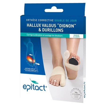 Epitact Ortesis correctora para hallux valgus y juanetes Pie izquierdo