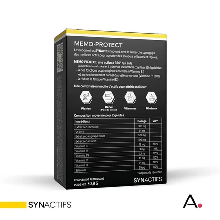 Aragan Synactifs MEMOProctect Memory and alertness 60 capsules