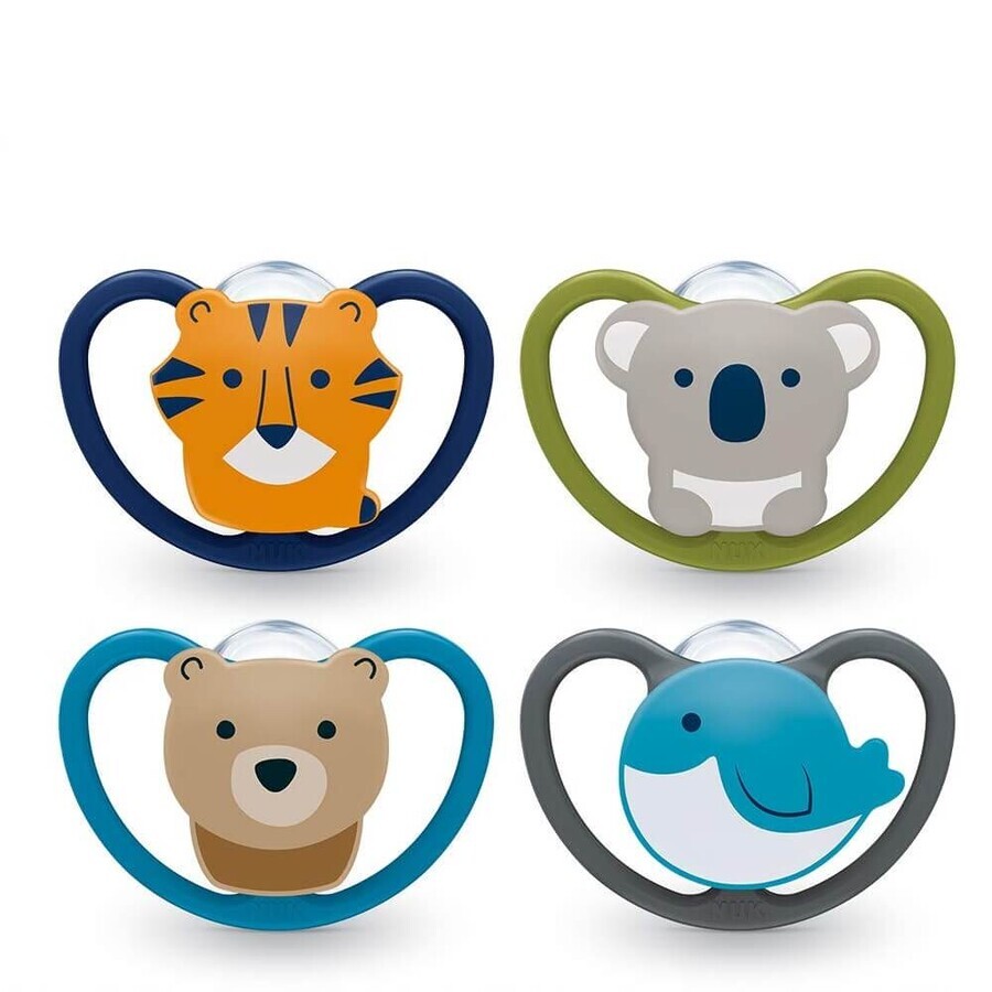 Nuk Space Physiological silicone soothers 18 to 36 months x2
