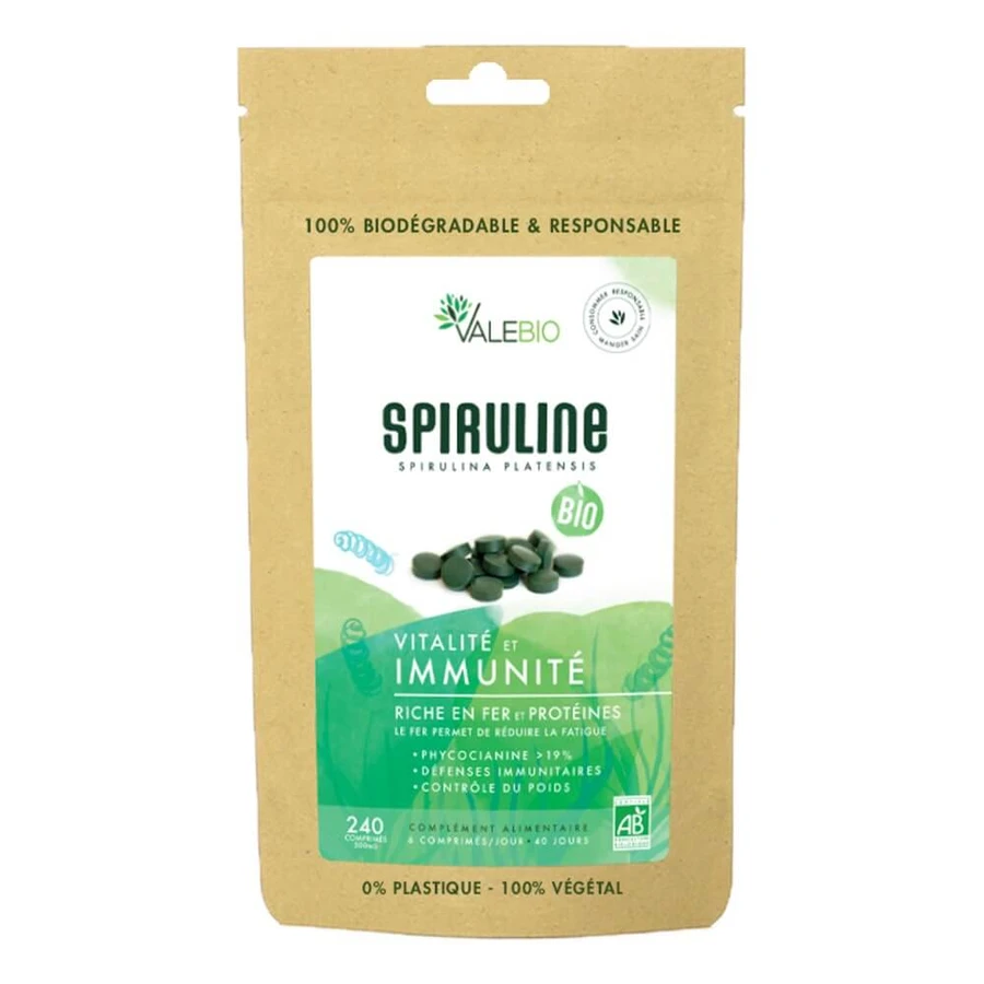 Valebio Super Food Organic Spirulina 240 Tablets
