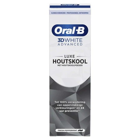 Oral-B 3D White Advanced Luxe Dentifrice charbon 75ml
