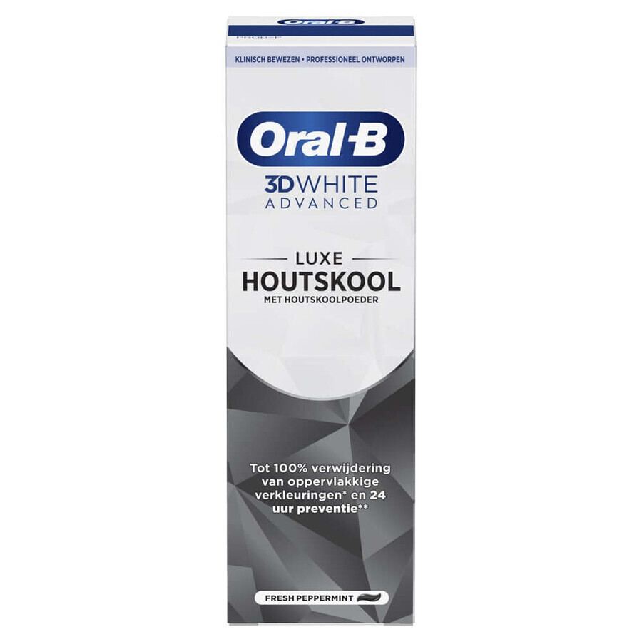 Oral-B 3D White Advanced Tandpasta Luxe Houtskool 75ml