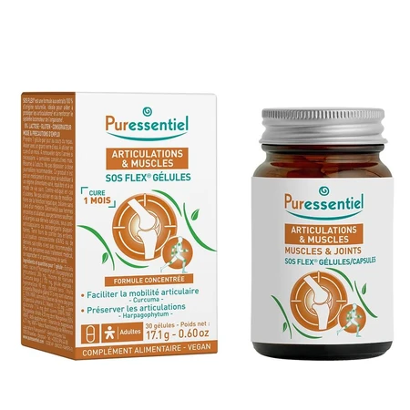 Puressentiel Articulaciones y Músculos S.O.S Flex 30 cápsulas