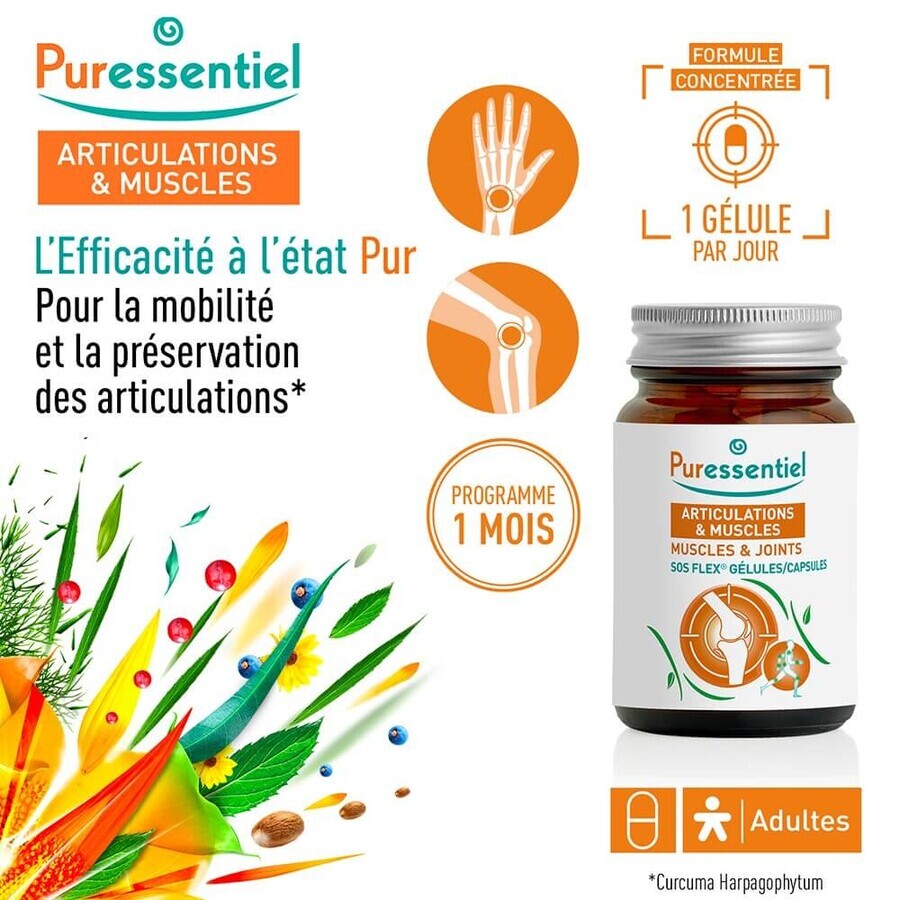 Puressentiel Articulaciones y Músculos S.O.S Flex 30 cápsulas